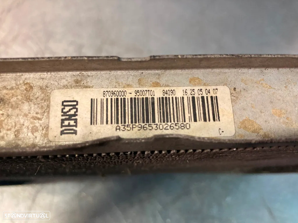 RADIADOR AGUA PEUGEOT 207 / CITROEN C3 1.4HDI 9653026580 - 2
