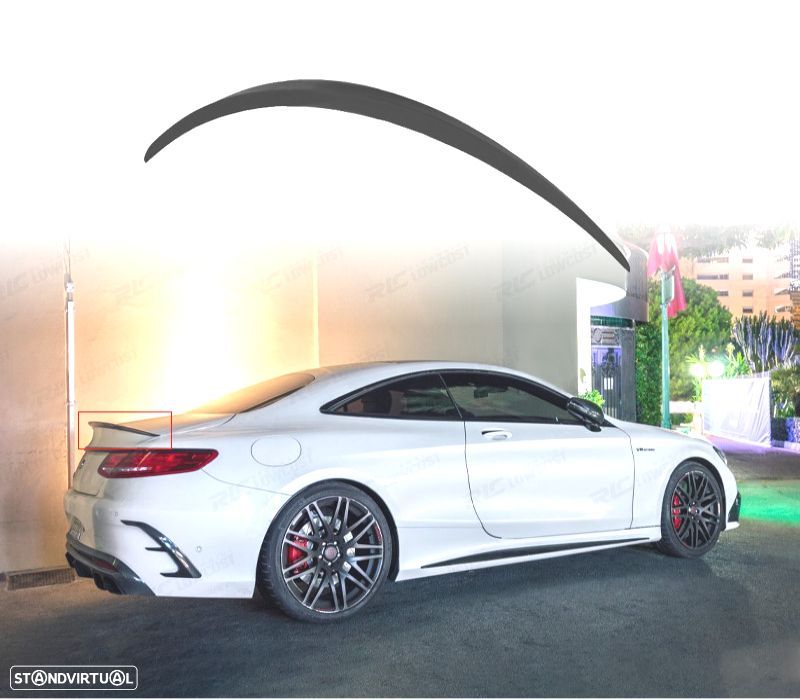SPOILER LIP TRASEIRO MERCEDES CLASE S C217 14-20 LOOK AMG S63 - 1