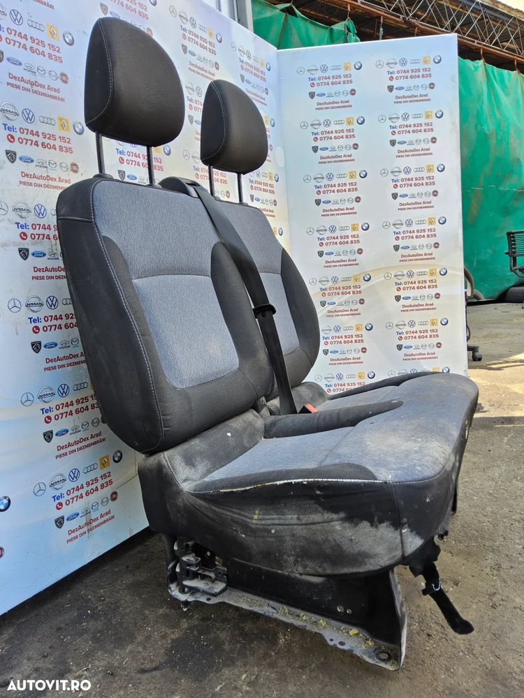 Bancheta Renault Trafic 2014-2020 Opel Vivaro Nissan nv300 Bancheta dubla fata Trafic 3 - 3