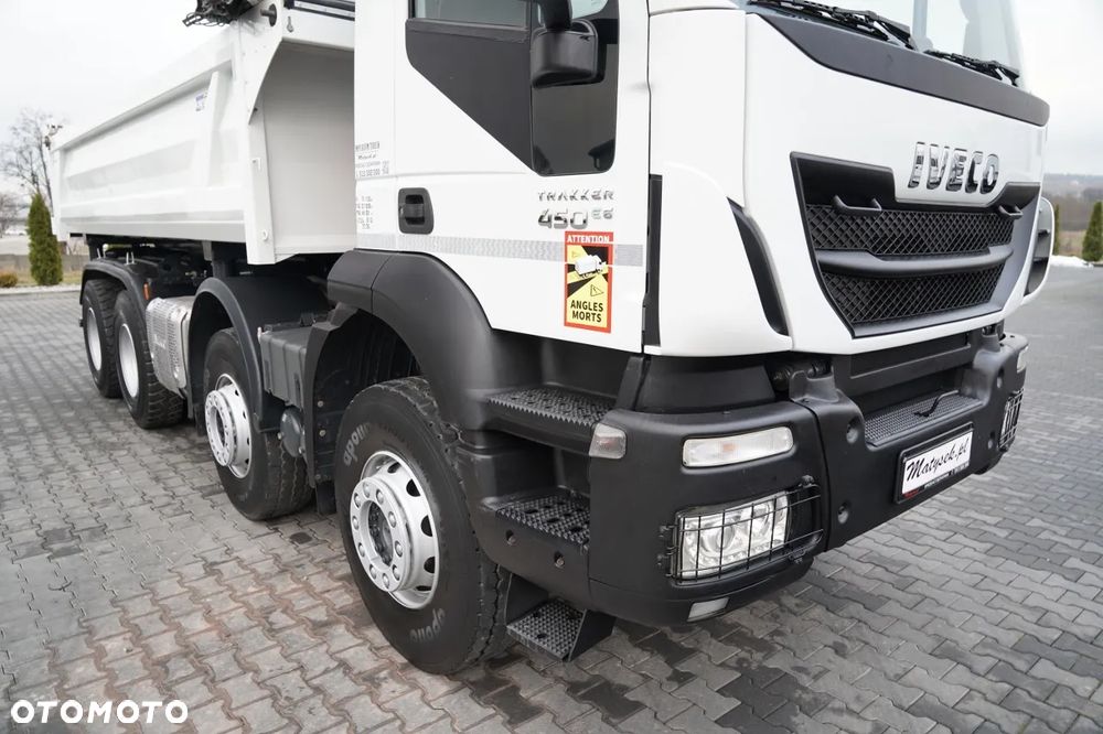Iveco TRAKKER 450 / 8x4 / WYWROTKA / HYDROBURTA / BORDMATIC / EURO 6 / - 14