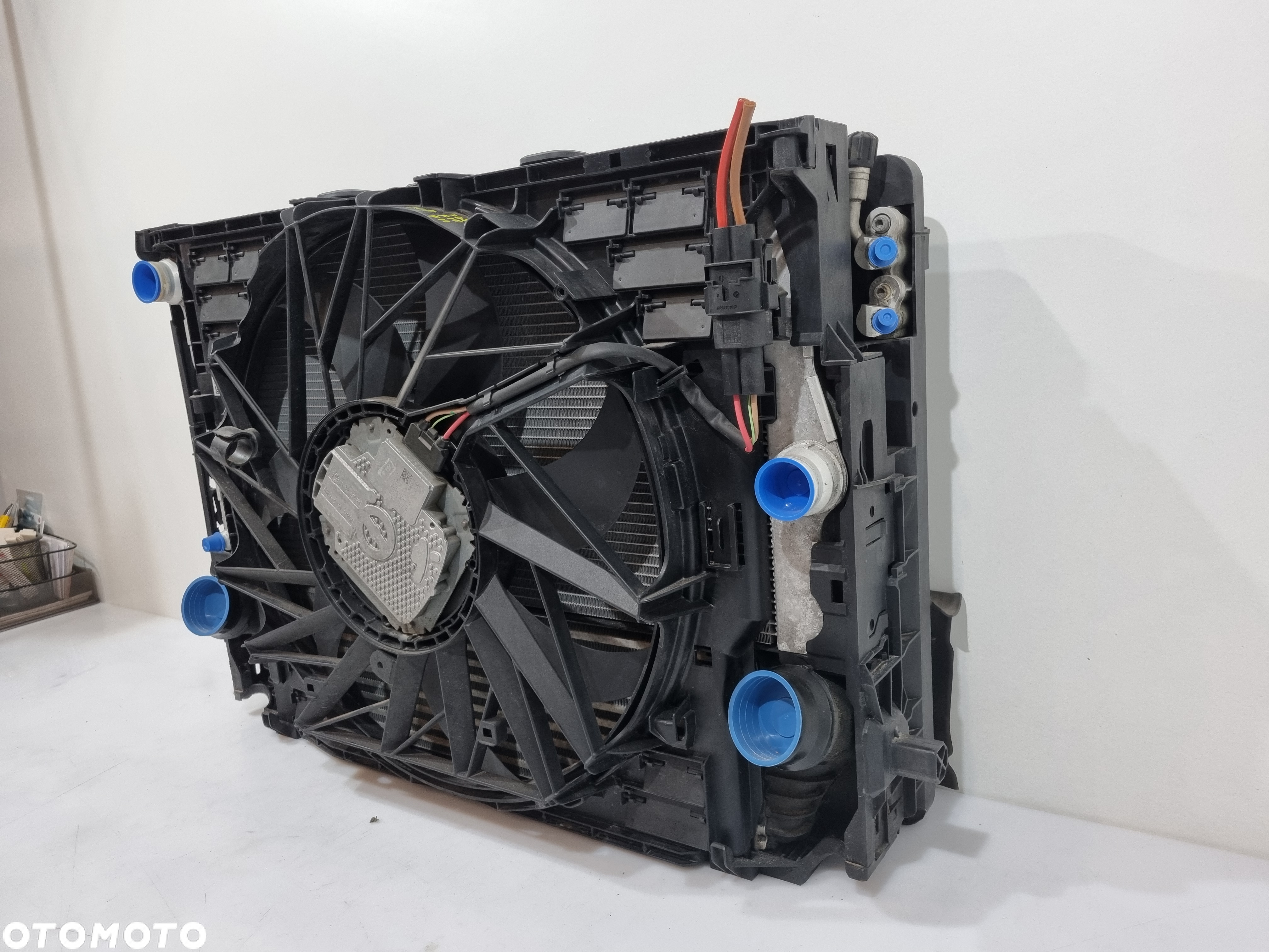 BMW F10 F11 F07 2.0D 520D KOMPLET CHŁODNIC WENTYLATOR 8509740 7575682 8509171 - 3