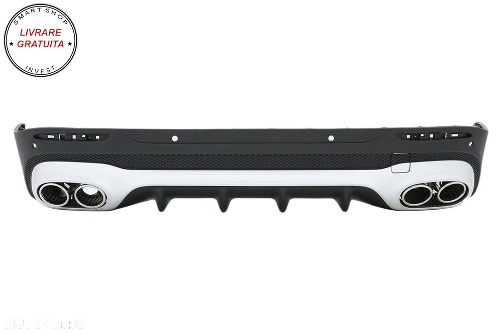 Difuzor Bara Spate cu Ornamente Evacuare Mercedes GLB X247 SUV (2020-up)- livrare gratuita - 1
