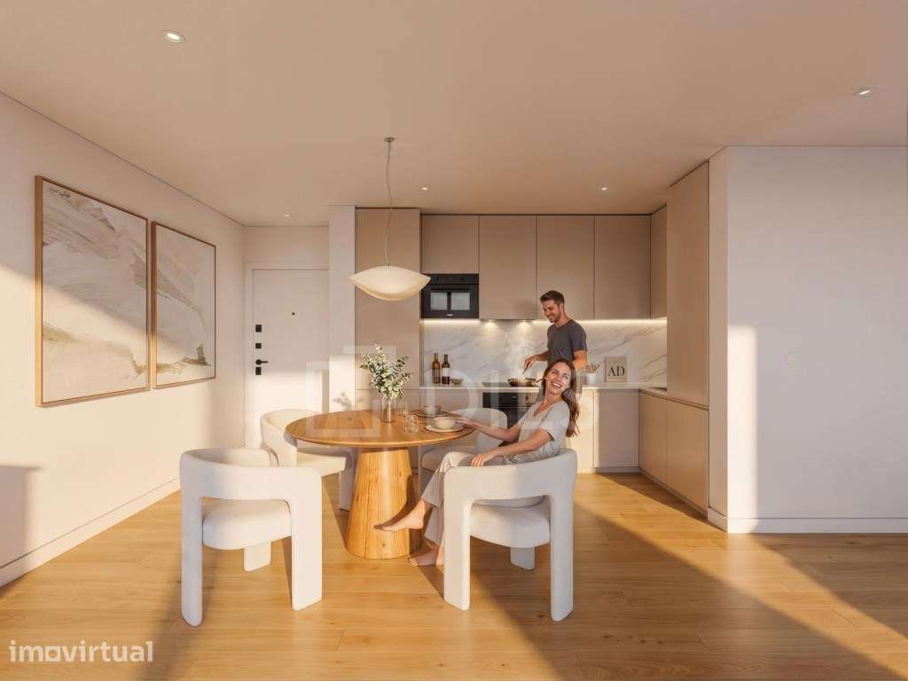 Apartamento T0 com varanda e garagem, em Fânzeres, Gondomar - Grande imagem: 4/92