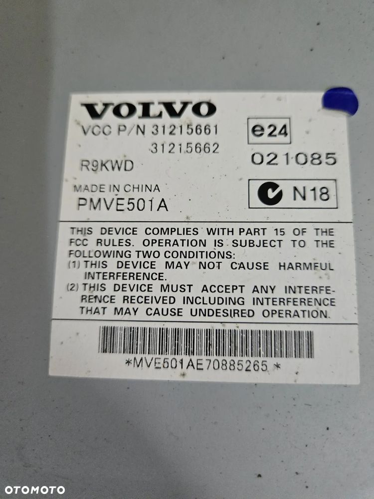 WZMACNIACZ AUDIO VOLVO 31215662 31215661 - 2