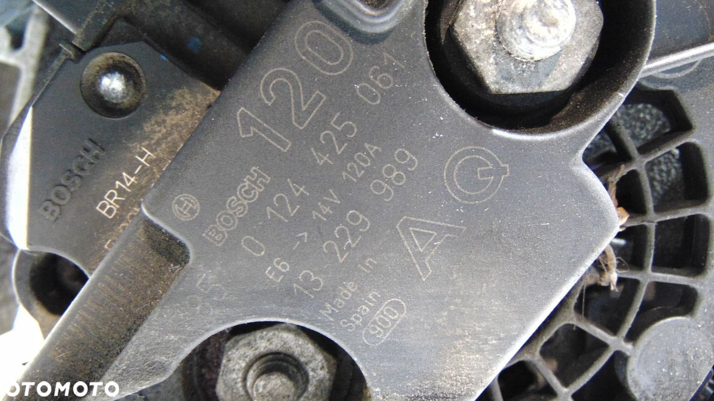 OPEL VECTRA C SAAB 2.0 TURBO ALTERNATOR 0124425061 13229989 - 4