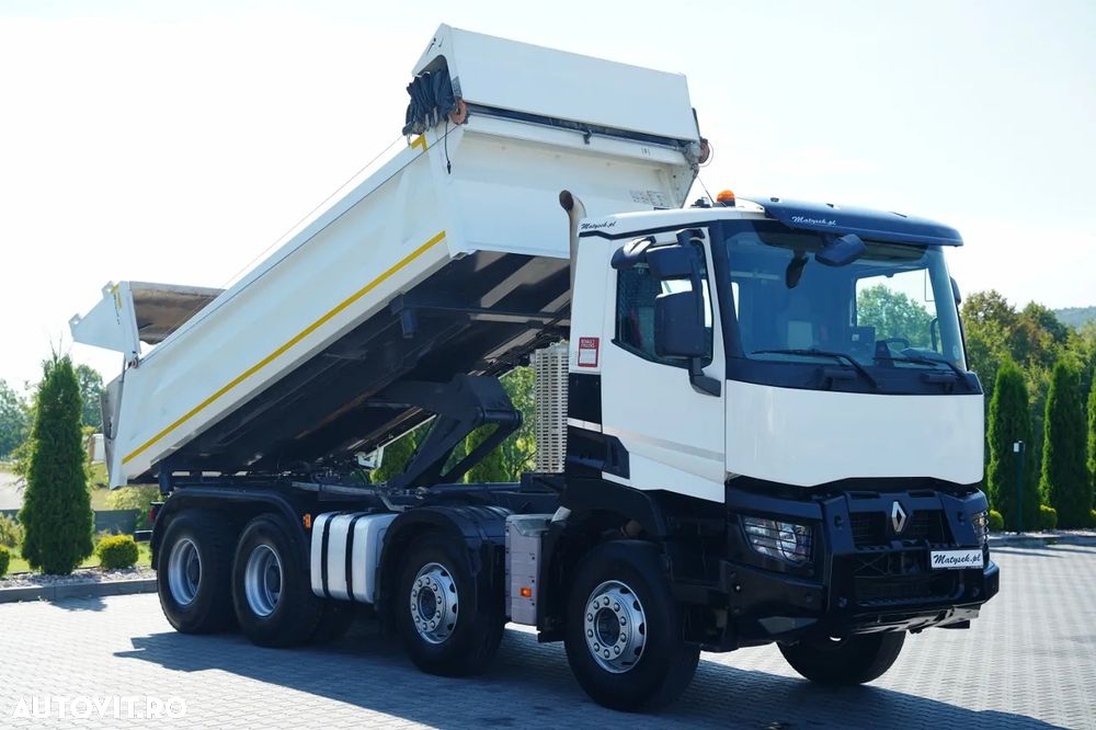 Renault C 480 / 8x4 / BASCUNÃ DUBLU - 6M / HYDRODOLTA / HYDRODOLPA / BORDAMATIC / PERDÂ AUTOMATÂ - 7
