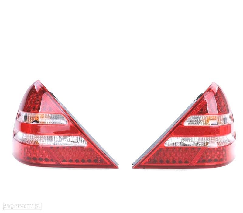 FAROLINS LED PARA MERCEDES SLK R170 96-04 VERMELHO BRANCO - 3