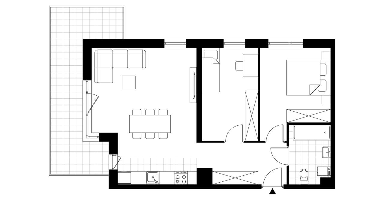 3-pokojowe mieszkanie 62m2 + balkon Bezpośrednio - Pełny obrazek: 3/14