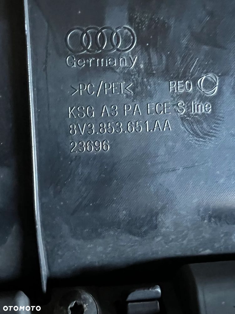 AUDI A3 8V GRILL ATRAPA CHROM BEZ USZKODZEŃ 8V3853651AA ORYGINAŁ IDEALNY - 3