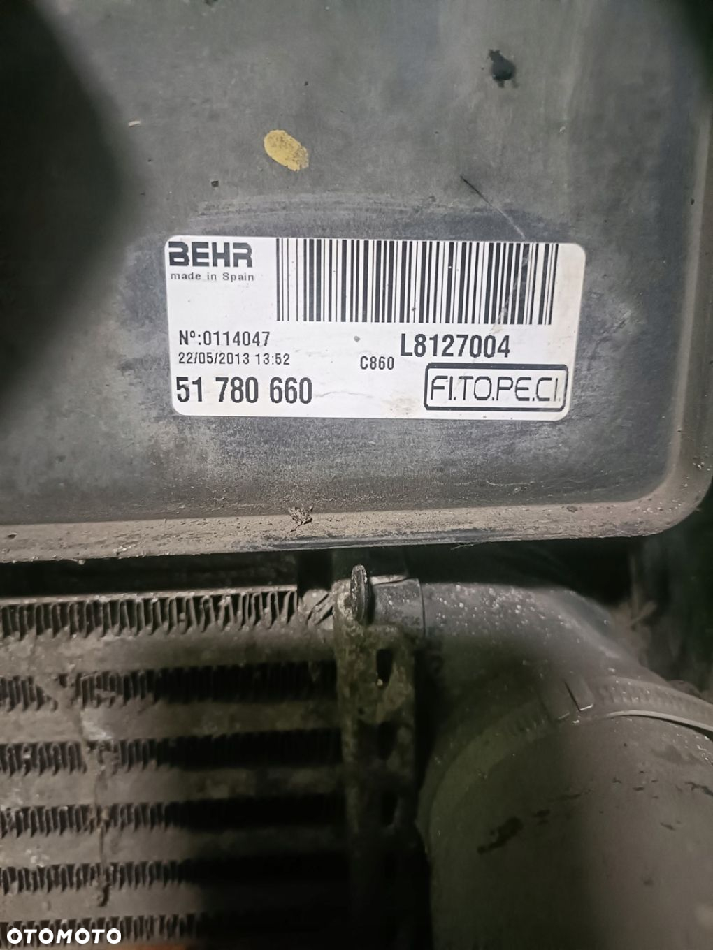 PEUGEOT BIPPER 09-11 1,4 HDI komplet chłodnic wentylator BEHR * - 7
