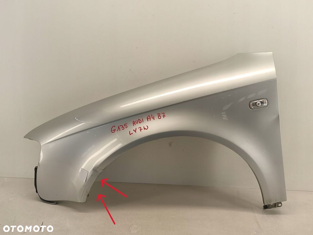 BŁOTNIK LEWY PRZEDNI AUDI A4 B7 04-08 LY7W - 1