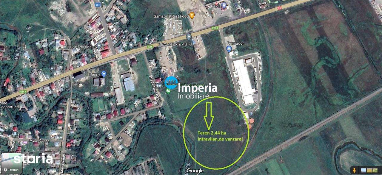 Teren intravilan de vanzare Podu Iloaiei,24415 mp - Imagine principală: 2/2