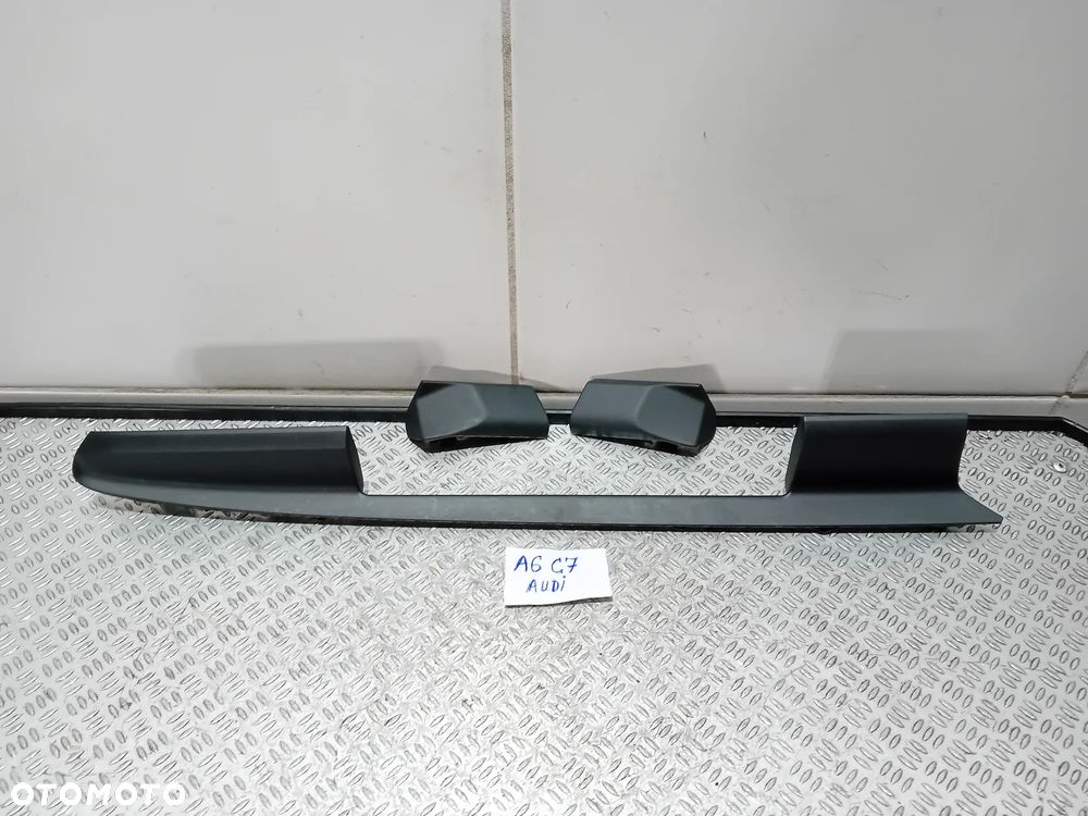 listwa osłona deski konsoli Audi A6 C7 2012 czarny mat 4G1857304 - 1
