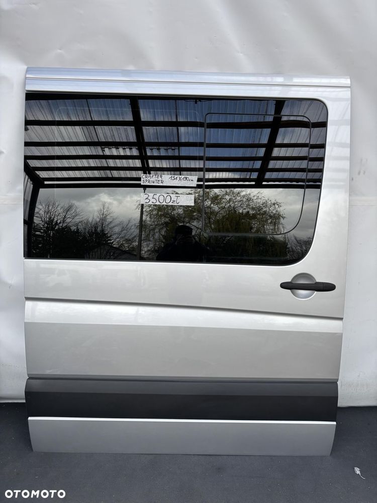 SPRINTER 906 VW CRAFTER 06- DRZWI SUWANE PRZESUWNE BOCZNE PRAWE SREBRNE - 1