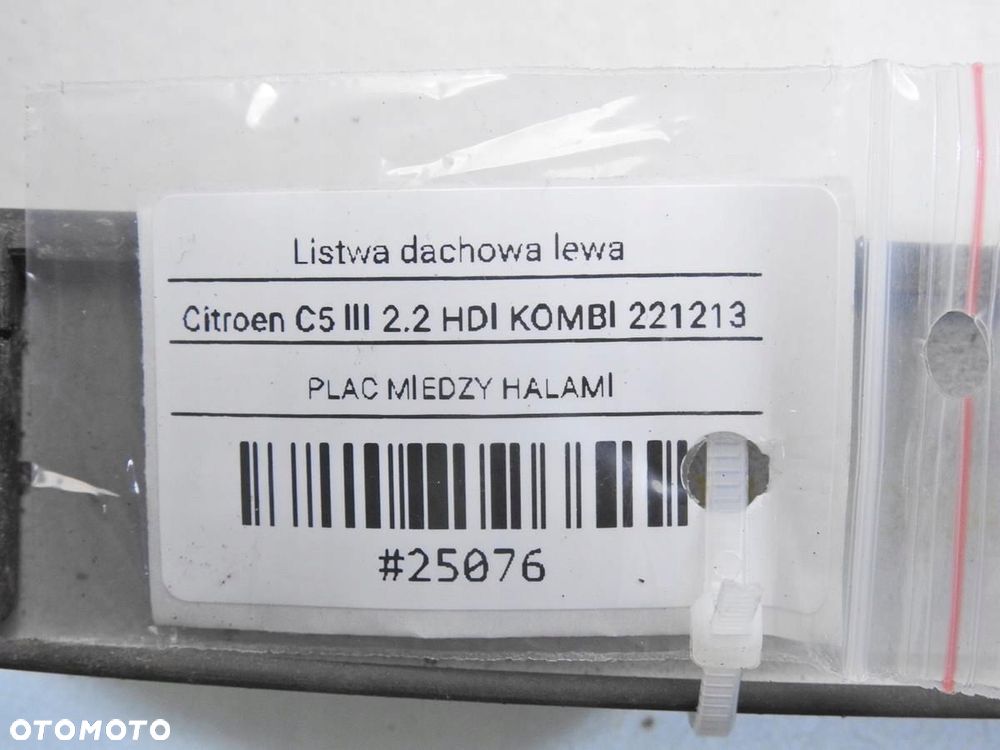 LISTWA DACHOWA DACHU LEWA CITROEN C5 III KOMBI - 6