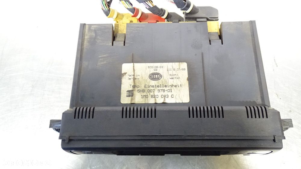 PANEL STEROWANIA NAWIEWU KLIMATYZACJI SEAT TOLEDO II 1.9 TDI 1M0820043C - 4