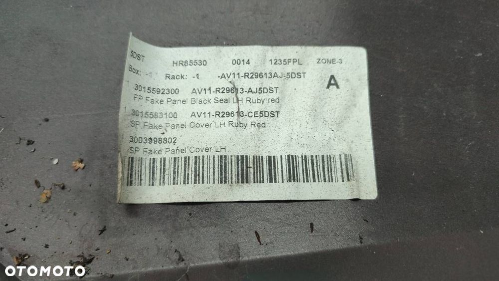 NAKŁADKA BŁOTNIK TYŁ LEWY FORD B-MAX ŚLIZG KOMPLET WG - 4