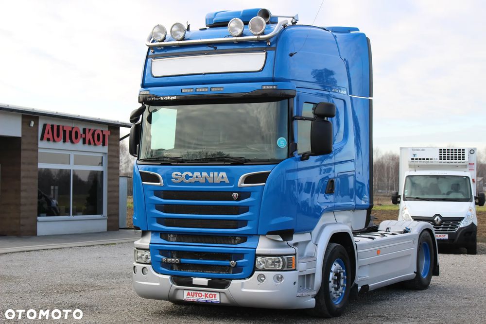 Scania R580 / V8 / LODÓWKA /TOPLINE/XENON/KLIMA POSTOJOWA/ RETARDER /GPS/2 ZBIORNIKI 1300L  /*SERWIS*/ IDEALNY STAN /