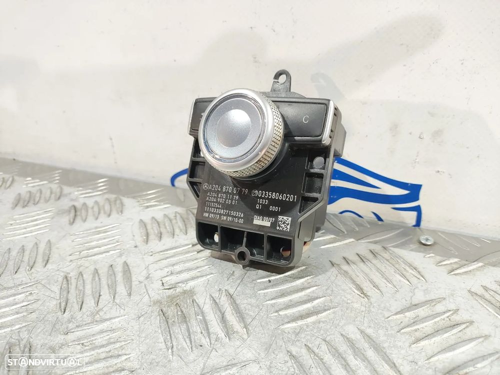 Comando Multifunções Joystick NAV Navegação Radio Mercedes Benz W204 Classe C W204 A2048700779 2007 - 2014 - 3