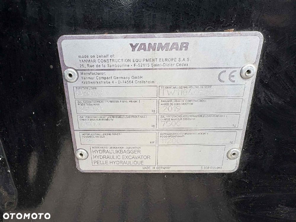 Yanmar B110W ROTOTILT 4 ŁYŻKI TYLKO 2618 mth - 35