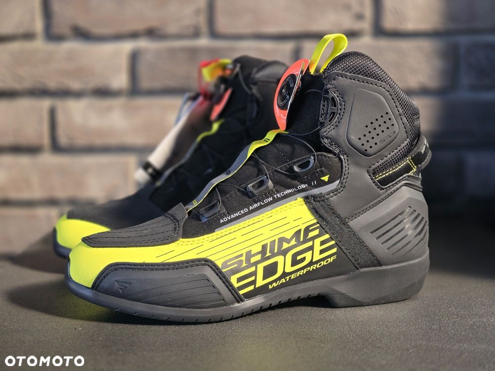 Buty motocyklowe Shima EDGE WP wodoodporne Rozmiar 43 żółte - 1