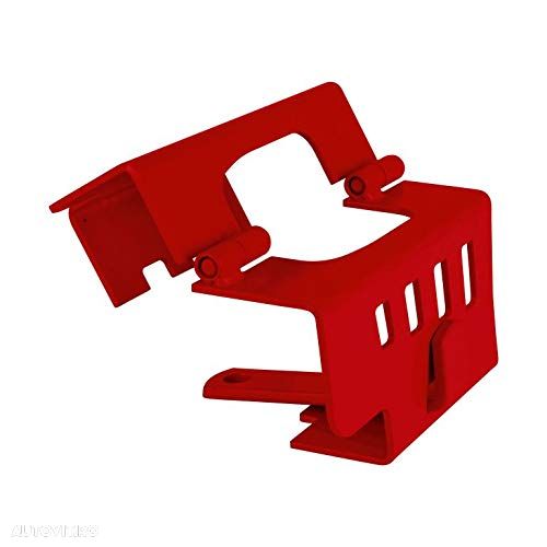 Antifurt cuplaj remorca si rulote Carpoint pliabil cu lacat (cu 2 chei), 410251, rosu - 3