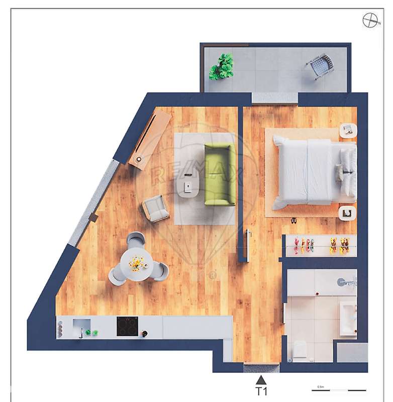 Apartamento T1 para venda - Grande imagem: 4/11