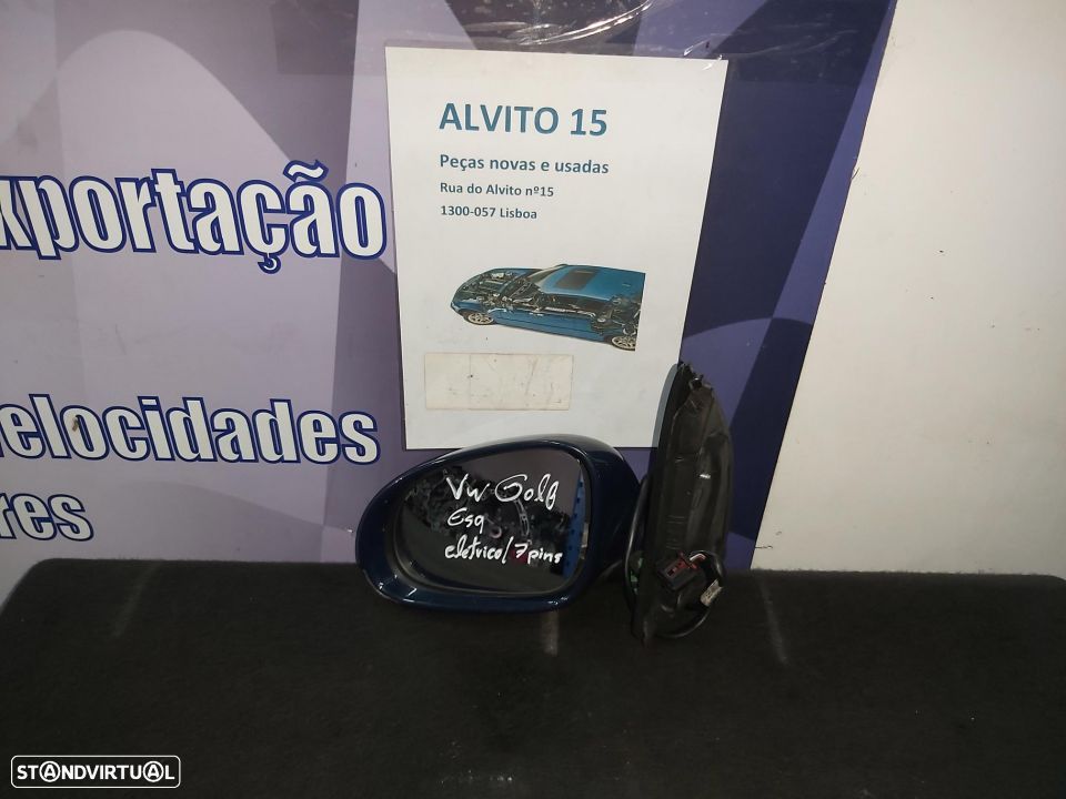 Retrovisor esquerdo eletrico Volkswagen Golf  7pinos - 1