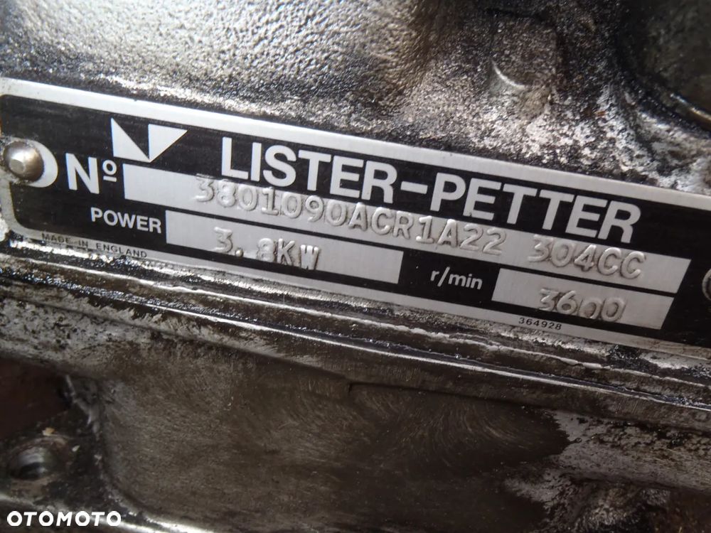 silnik motor rozrusznik cewka blok wał tłok agregat prądnica LISTER-PETTER 304CC 3.8Kw 3600r/min jak nowy - 14