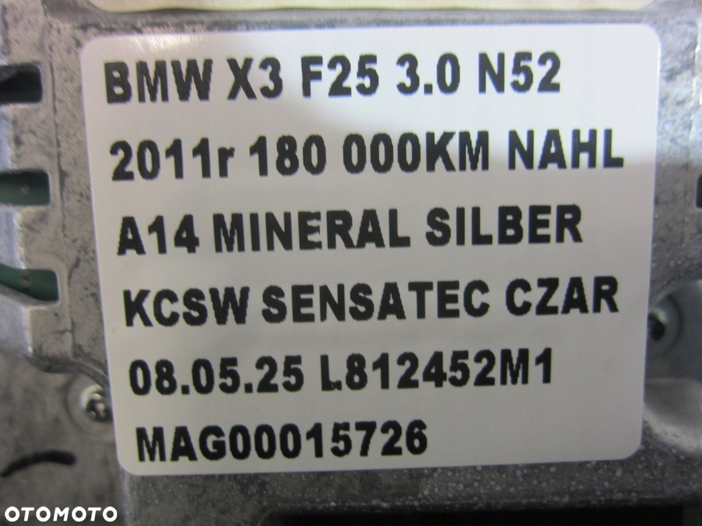 BMW X3 F25 EKRAN WYŚWIETLACZ NAWIGACJI 9231321 65509231321 MAŁY 6.5 CALA - 8