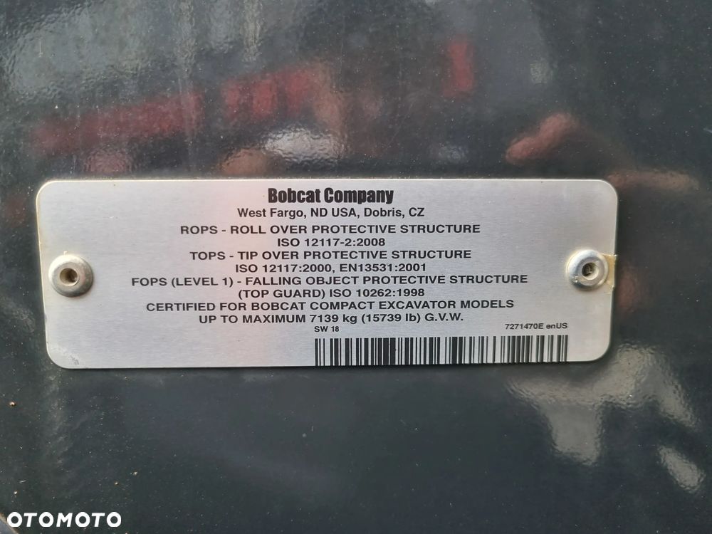 Bobcat E50Z Koparka 5 ton Jak Nowa 2022rok z norwegii 1300mtg Klimatyzacja. uwaga (mały defekt) błąd komunikacji. Silnik perfekt okazyjna cena - 19