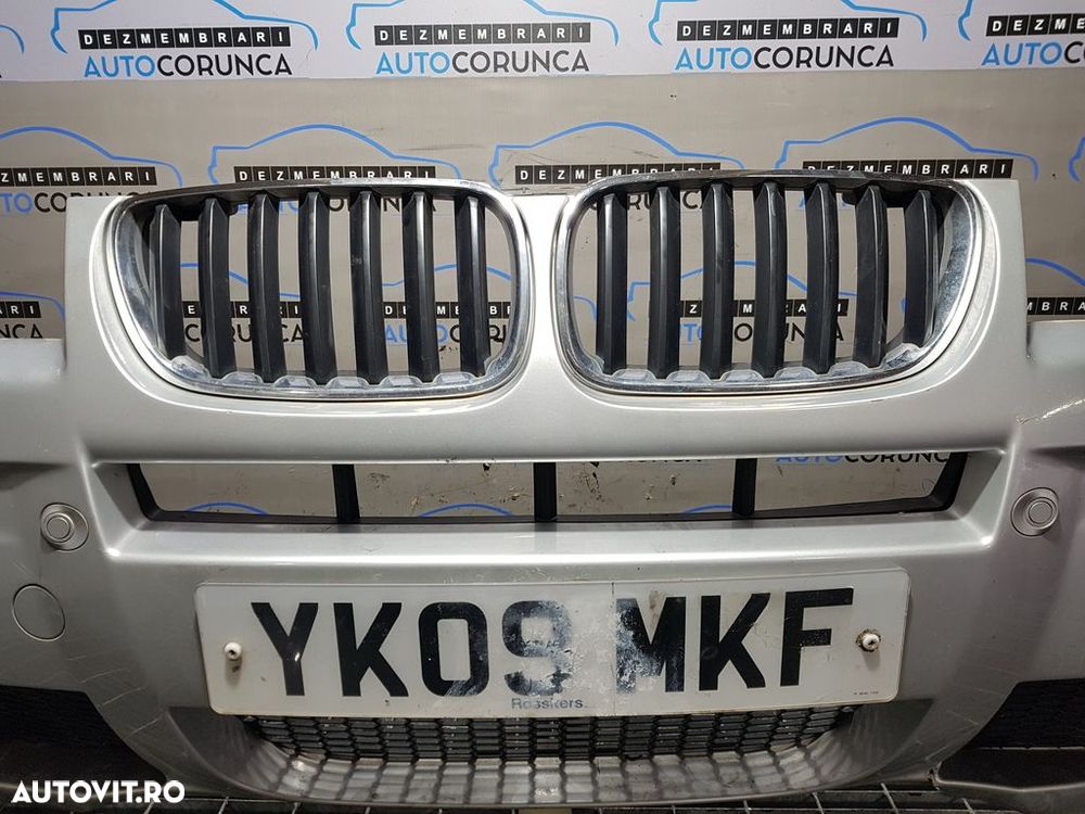 Bara fata BMW X3 E83 Facelift 2006 - 2010 Argintiu TITANSILBER METALLIC (638) model fara ... - 6