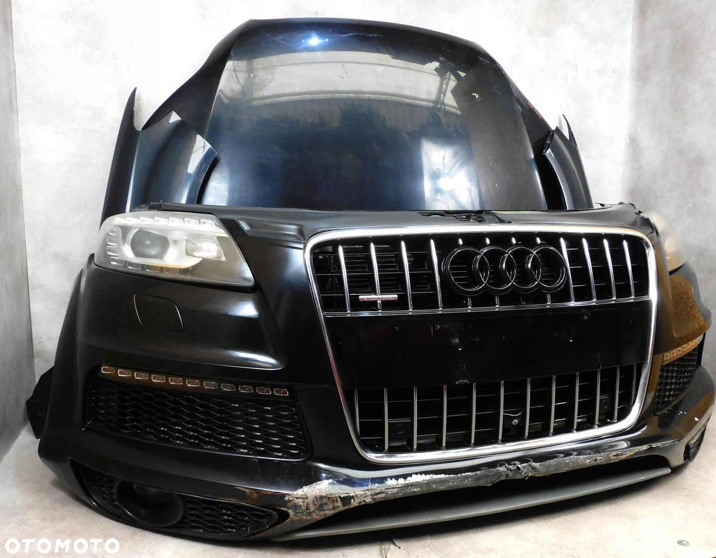 AUDI Q7 4L LIFT S LINE KOMPLETNY PRZÓD ZDERZAK MASKA XENON PAS - 6