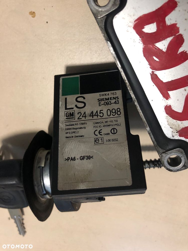 Zestaw startowy sterownik Opel Astra G 1.4 16v 12214850 DNHL - 3