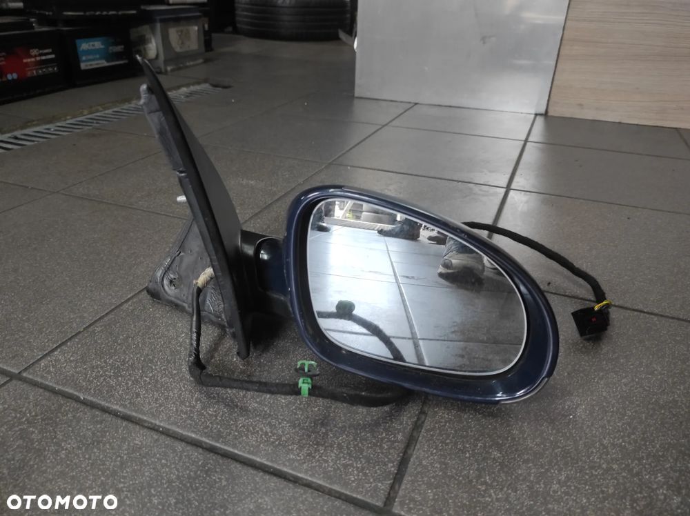 LUSTERKO PRAWE BOCZNE PASAŻERA 13 PIN VW GOLF 5 HB LA5G NIEBIESKIE WYSYŁKA !!!! - 4