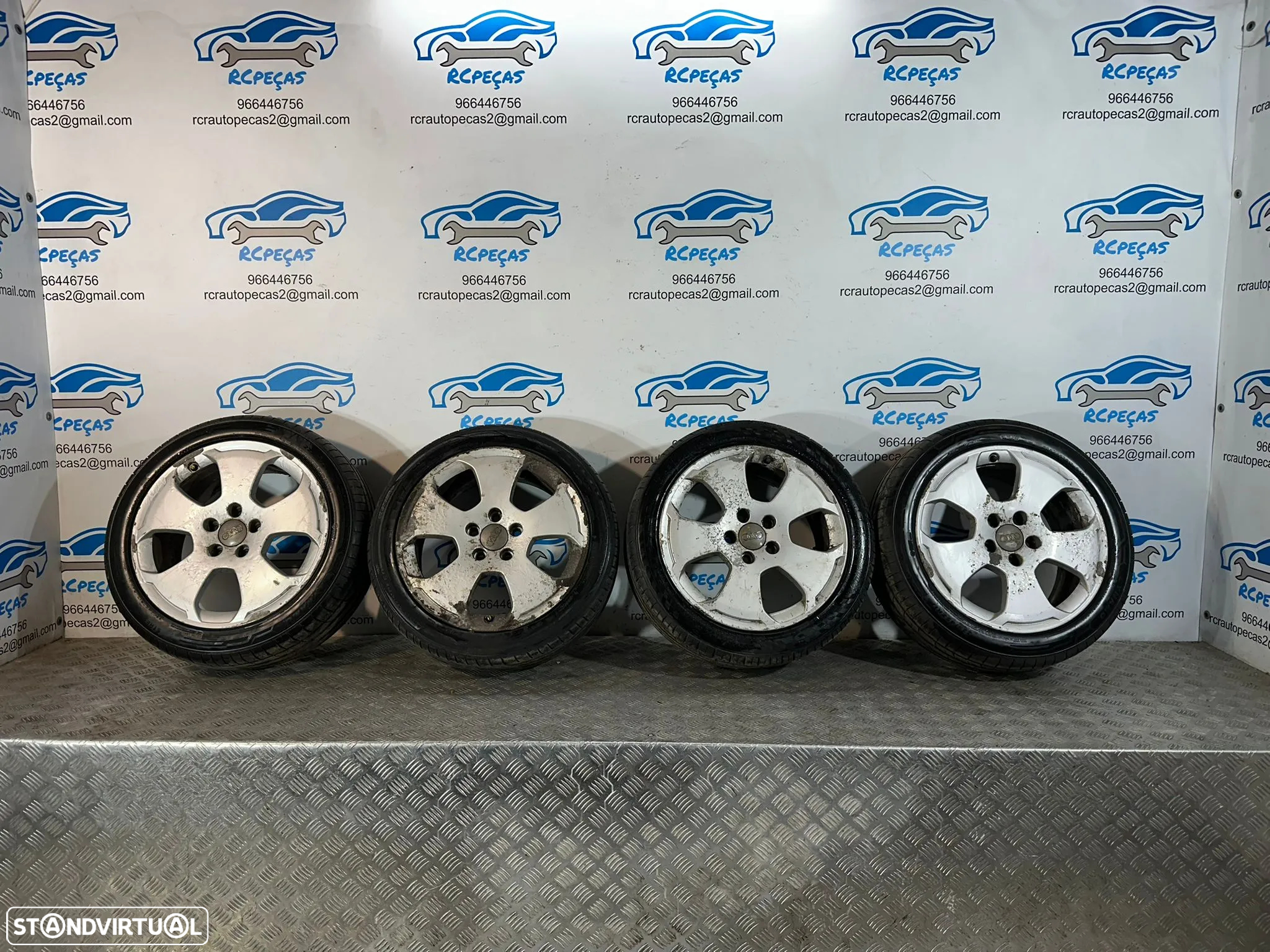 .Conjunto Jantes 17 originais Audi A3 8P S-Line 7.5J ET56 5x112 Ronal 8P0601025C - 2