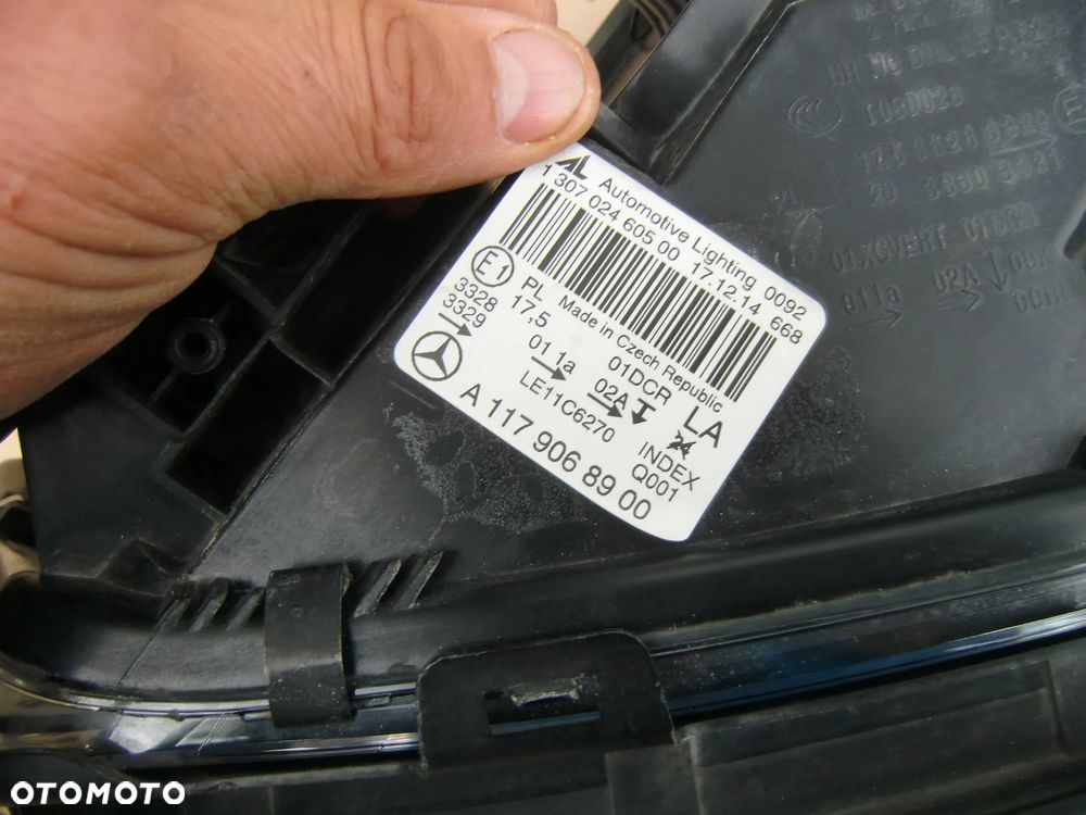Lampa lewa Mercedes CLA BI XENON W117 Europa ładna A1179068900 NIE SKRĘTNA - 9