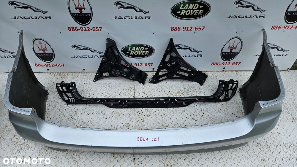 BMW 5 E61 LIFT LCI 2007-2010 Kompletny zderzak tył z 4x PDC Ślizgi Zderzak tylny pod czujniki parkowania Titansilber 354 - 3