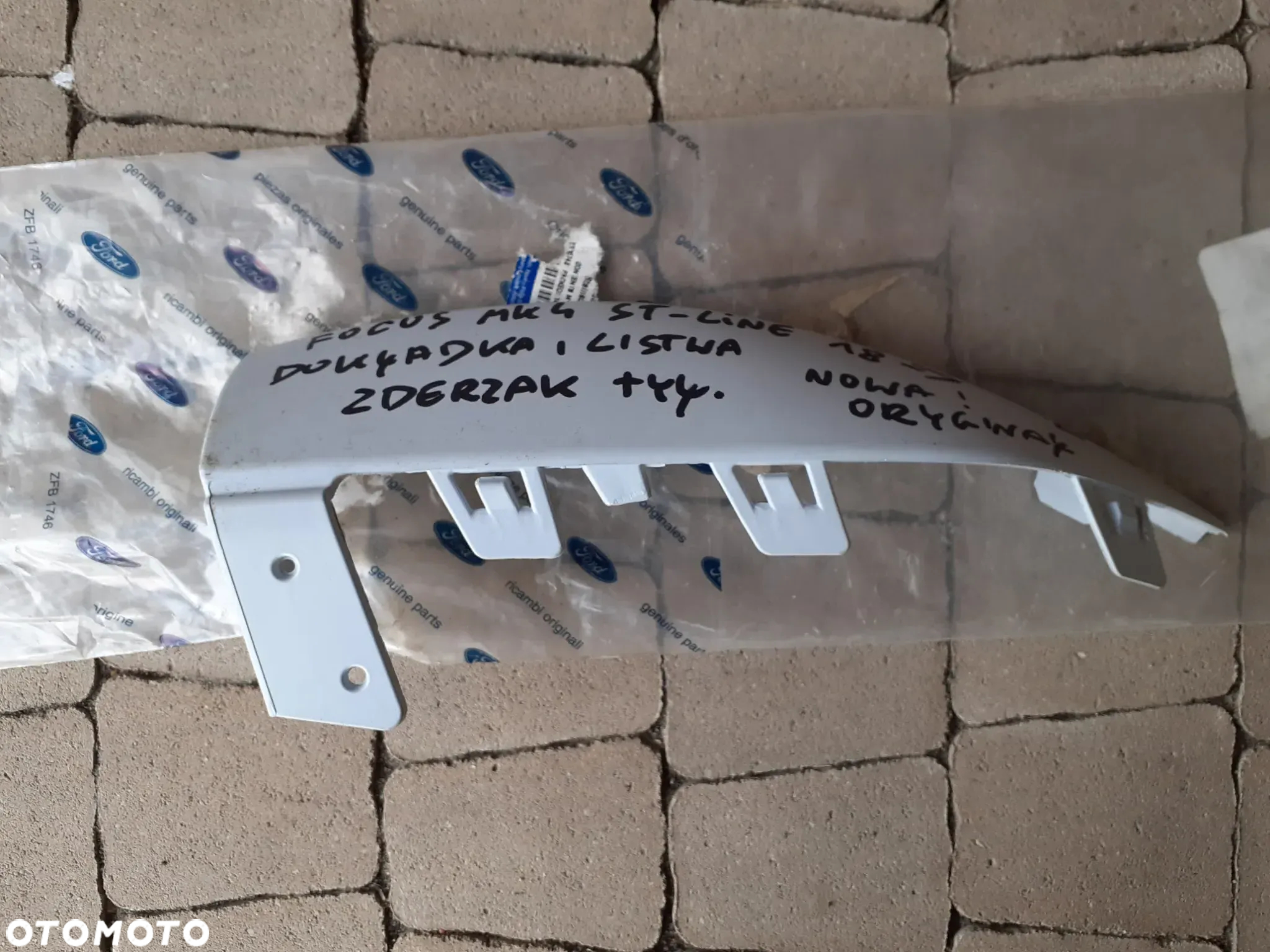 FORD FOCUS MK4 ST-line 18- DOKŁADKA ZDERZAKA TYLNEGO LEWA  NOWA ORYGINAŁ JX7B-17F785 WYSYŁKA 24h - 2