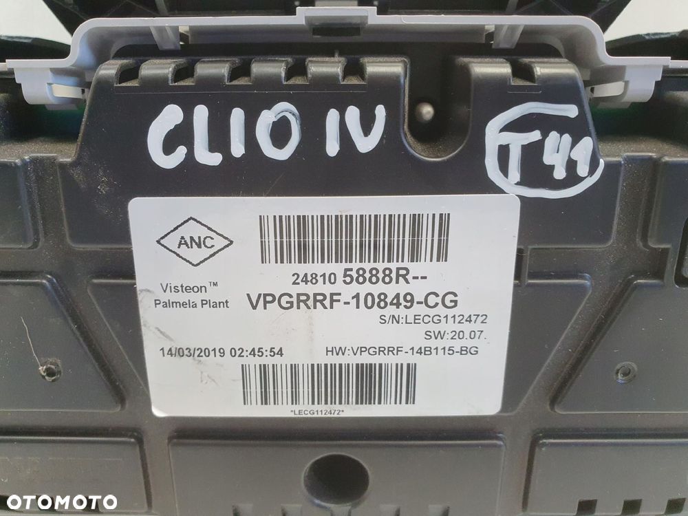 Renault Clio IV 0.9 TCE benzyna LICZNIK ZEGARY Europa 248105888R - 14