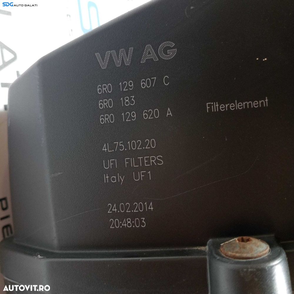 Corp Carcasa Filtru Aer Skoda Fabia 2 2007 - 2015 Cod 6R129607C 6R0129620A [2204] - 5