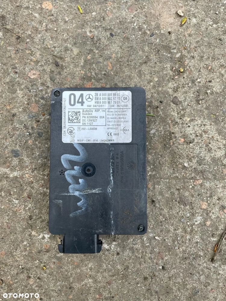 mercedes w218 w222 w166 czujnik radar modu distronic a0009058802 - 1