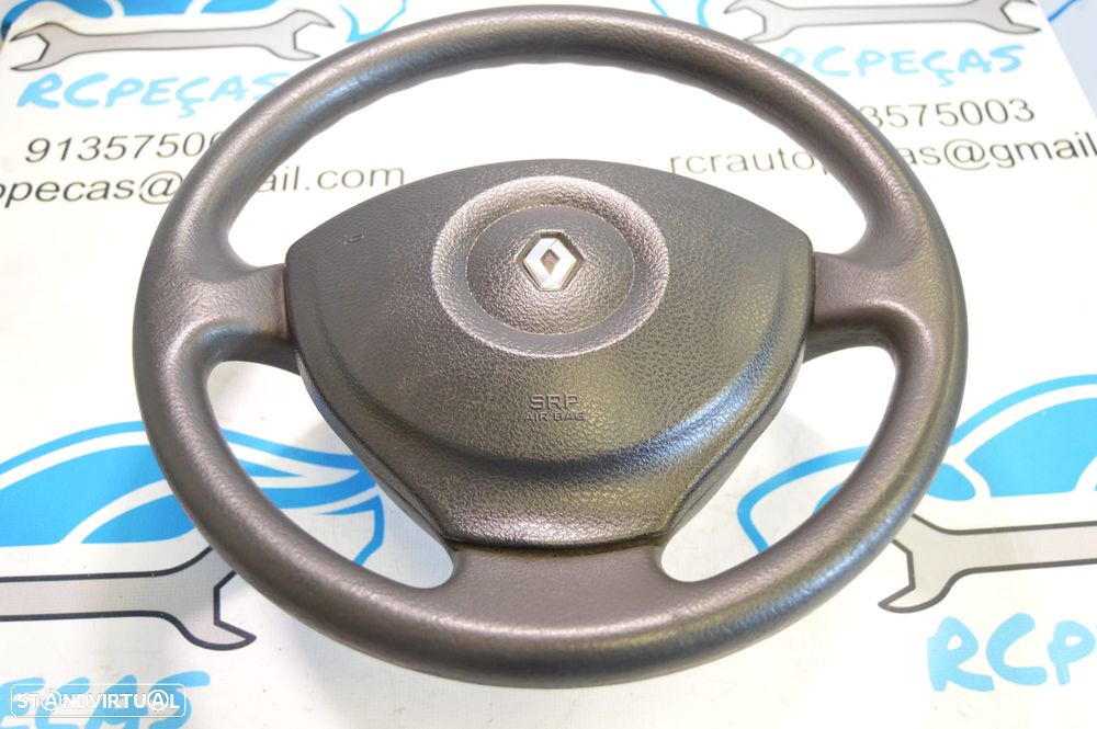VOLANTE GUIADOR COMPLETO 484000393R 484000393 8200281627 8200281642 RENAULT MODUS PELE AIRBAG GRAND MODUS - 3