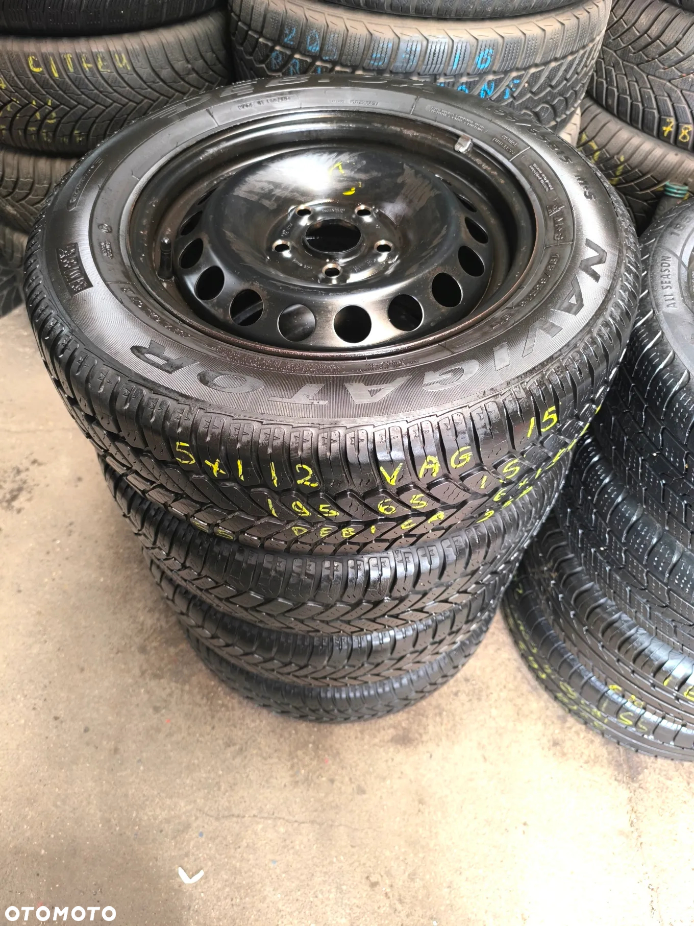 5x112 Felgi stalowe Stal 15 Koła Całoroczne Wielosezonowe VW GOLF CADDY TOURAN SHARAN AUDI A4 B5 B6 A6 C5 SEAT LEON TOLEDO ALHAMBRA ALTEA SKODA OCTAVIA Passat B5 195/65 5mm Legnica ALU-RAD - 2