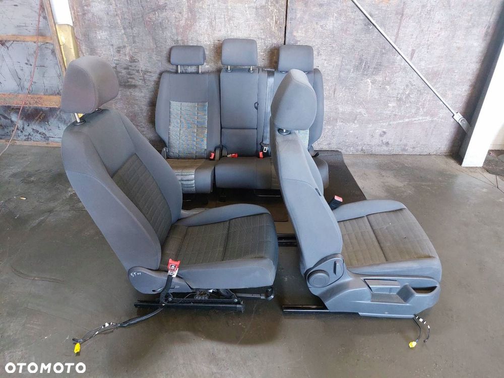 FOTELE KOMPLET LEWY PRAWY KANAPA TYŁ + BOCZKI VOLKSWAGEN GOLF V PLUS - 10
