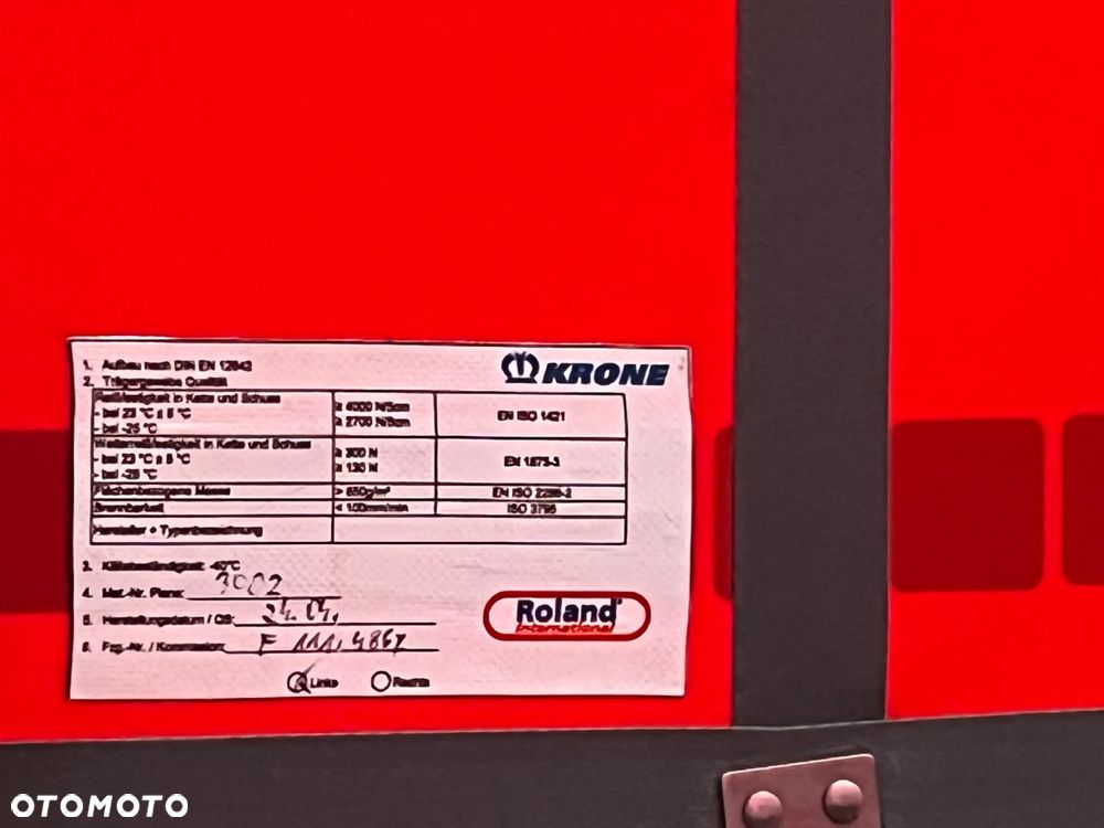 Krone FIRANKA//STANDARD//OŚ PODNOSZONA//2023//SUPER STAN - 10