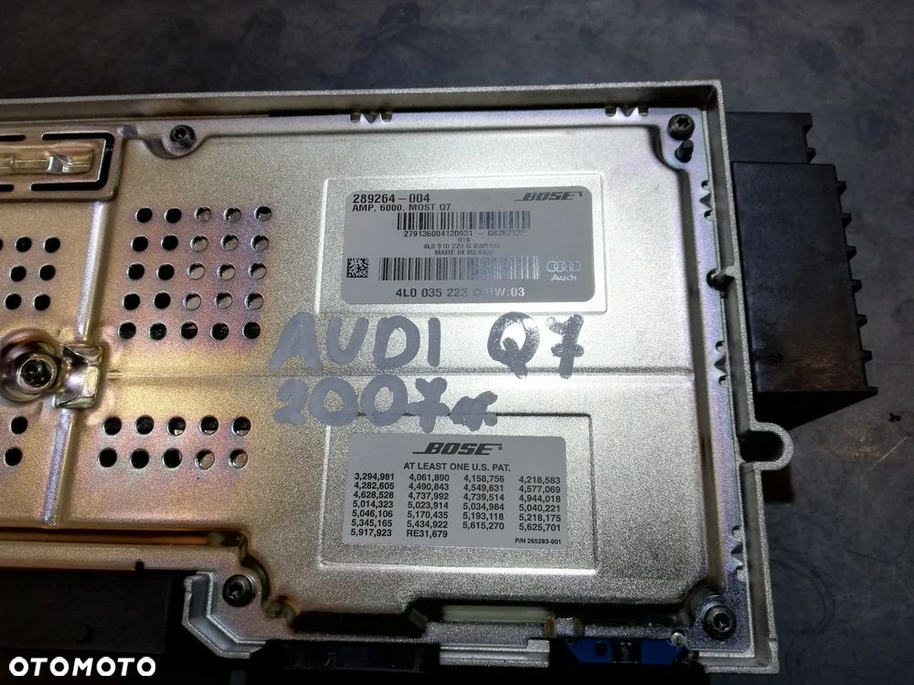 WZMACNIACZ AUDIO BOSE AUDI Q7 4L 4L0035223D - 2