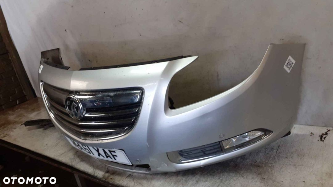 $ ZDERZAK PRZÓD PRZEDNI DO OPEL INSIGNIA A HALOGENY PDC KOD KOLOR Z176 SREBRNY - 3