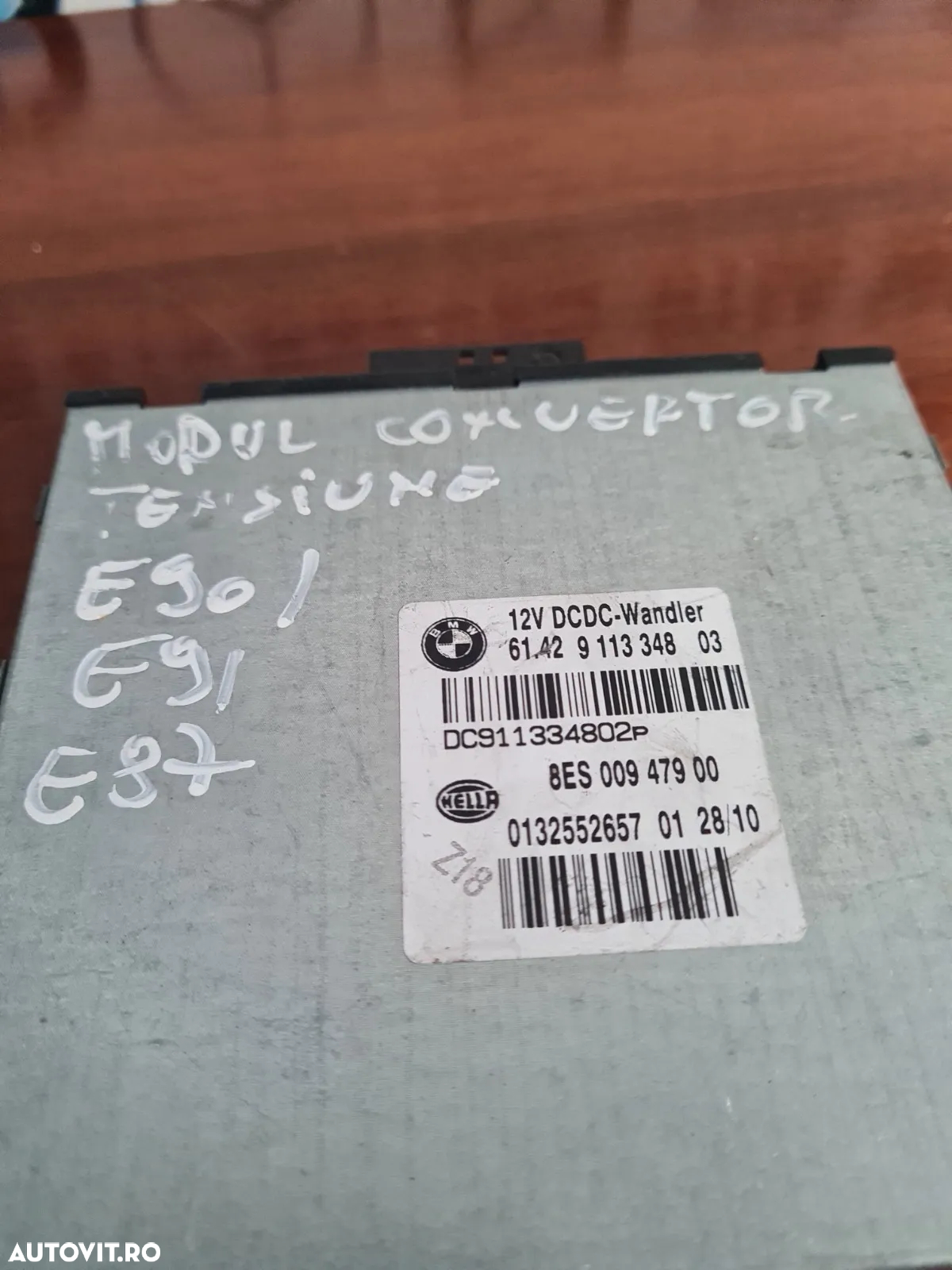 Modul Convertor Convertizor Tensiune Bmw E90 E91 E87 E81 E82 E60 Cod  Dezmembrez Bmw - Dezmembrari - 6