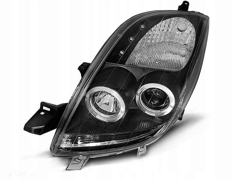 Lampy Reflektory Toyota Yaris 99-03 Ringi Black - 1